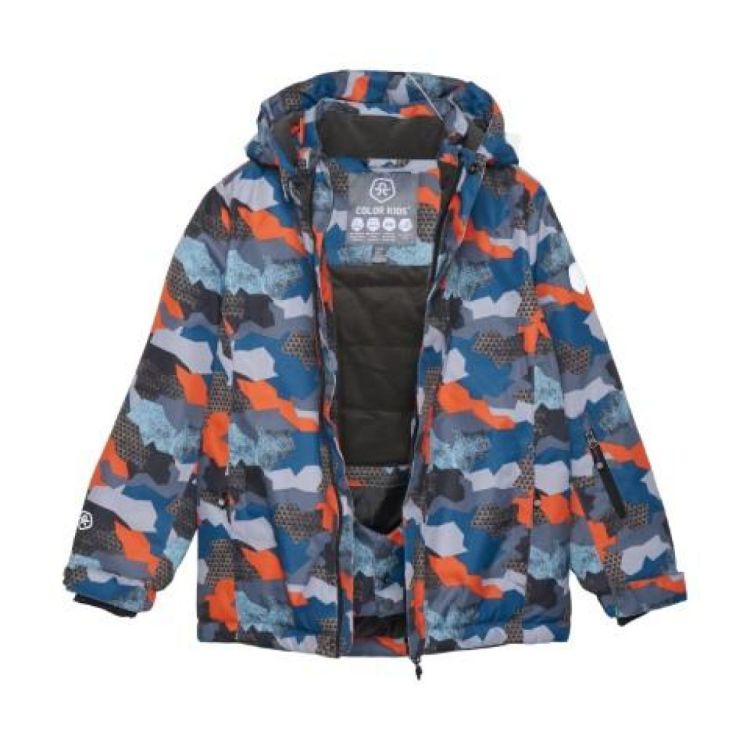 Color Kids Ski Jacket - AOP (741119-ck) - Bluesand New&Outlet 